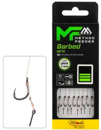 przypony-mikado-method-feeder-na-plecionce-mf14-z-igla-barbed-rozm-14