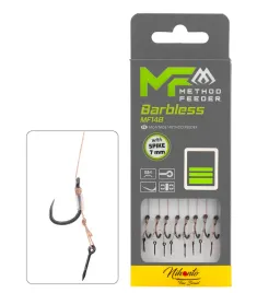 przypony-mikado-method-feeder-na-plecionce-mf14-z-igla-barbless-rozm-10