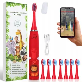 szczoteczka-soniczna-dla-dzieci-elektryczna-do-zebow-lew-czerwona