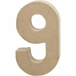 cyfra-9-z-papier-mache-h-205-cm