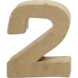 cyfra-2-z-papier-mache-h-10-cm