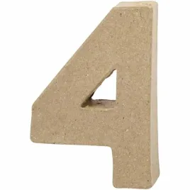 cyfra-4-z-papier-mache-h-10-cm