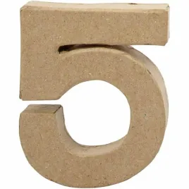 cyfra-5-z-papier-mache-h-10-cm