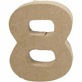 cyfra-8-z-papier-mache-h-10-cm