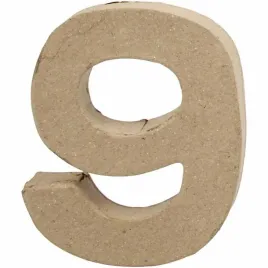 cyfra-9-z-papier-mache-h-10-cm