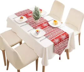 swiateczny-dziergany-bieznik-na-stol-z-fredzlami