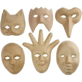 maski-dla-dzieci-z-papier-mache-6-szt