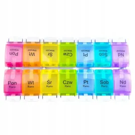 pudelko-na-leki-14-pojemnikow-kolorowe-7-dni-napisy-pl