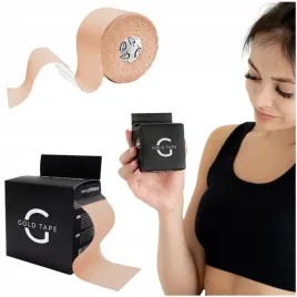 tejpy-kinesiotaping-tasma-plastry-gold-tape-bezowy-5cmx5m