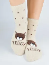 skarpety-puchate-teddy-mix-3-kolory-brazowe-bezowe-ecru-noviti-sp016