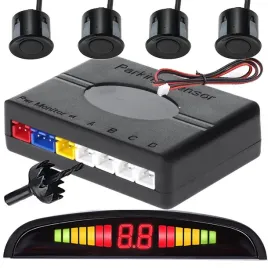 czujniki-parkowania-cofania-tyl-zestaw-4x-sensor-wyswietlacz-lcd