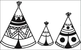 stempel-trzy-namioty-tipi
