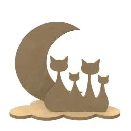 dekoracja-3d-z-mdf-koty-z-ksiezycem