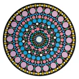 malowanie-kropkami-duo-kolo-20-cm-stan-nowy
