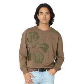 bluza-meska-desigul-junio-brazowa-z-kwiatem