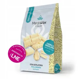 wosk-twardy-dropsy-do-depilacji-mediwax-clavier-white-chocolate-1000