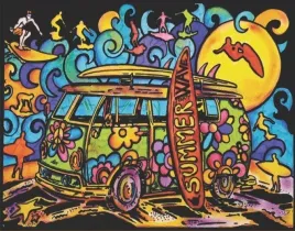 kolorowanka-welw-a4-surferzy-hipisi