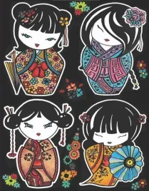 kolorowanka-welw-a4-laleczki-kokeshi