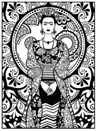 kolorowanka-welwetowa-a4-sylwetka-fridy