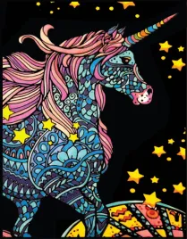 kolorowanka-welw-a4-jednorozec-zodiak