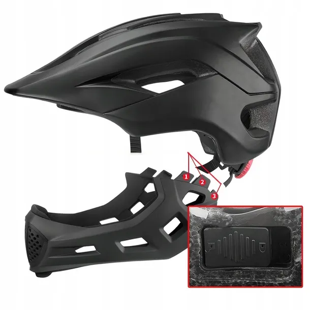 kask-rowerowy-full-face-bmx-dzieciecy-odpinany-m-stan-nowy-kolor-srebrny