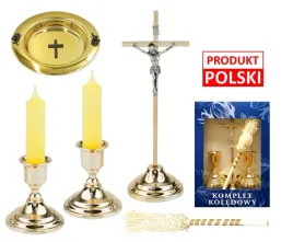 stylowy-wysoki-zloty-zestaw-komplet-koledowy-koleda-kropidlo-lichtarz