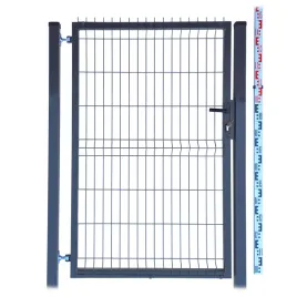 furtka-150cm-antracyt-grafit-panelowa-dwa-slupki-ral7016-ogrodzeniowa-153cm
