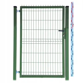 furtka-150cm-zielona-panelowa-dwa-slupki-ral6005-ogrodzeniowa-153cm