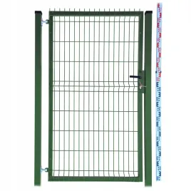 furtka-170cm-zielona-panelowa-dwa-slupki-ral6005-ogrodzeniowa-173cm