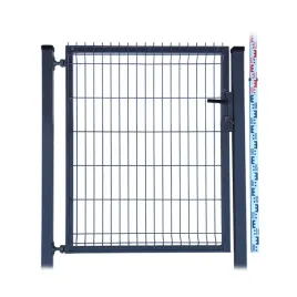 furtka-120cm-antracyt-grafit-panelowa-dwa-slupki-ral7016-ogrodzeniowa-123cm