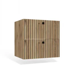 szafka-pod-umywalke-60cm-dab-evoke-ryflowana-wiszaca-2-szuflady-cichy-domyk