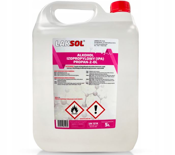 ALKOHOL IZOPROPYLOWY IZOPROPANOL IPA PREMIUM 5L