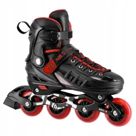 rolki-mlodziezowe-regulowane-nils-extreme-czerwone-34-38-kauczuk-abec-7-m