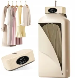 przenosna-elektryczna-suszarka-do-ubran-turystyczna-600w-timer-hak