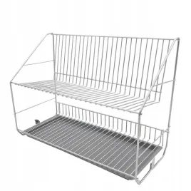 suszarka-do-naczyn-dwupoziomowa-osaczarka-ociekacz-z-tacka-srebrna