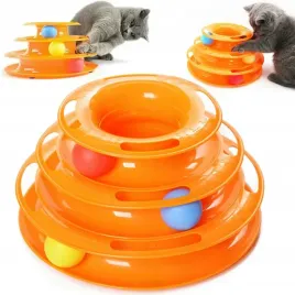 wieza-z-pileczkami-zabawka-dla-kota-interaktywna