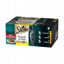 karma-dla-kota-sheba-freshandfine-drobiowe-smaki-saszetki-50x50g