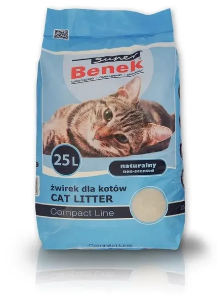 super-benek-zwirek-compact-25l-marka-super-benek-rodzaj-zwirku-inny