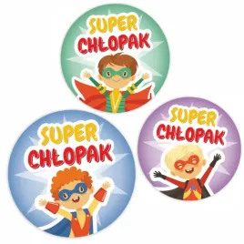 naklejki-na-dzien-chlopaka-super-chlopak-upominek-odznaka-6-cm-24-szt
