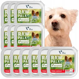 mokra-karma-dla-psow-doroslych-malych-ras-wolowina-raw-paleo-pate