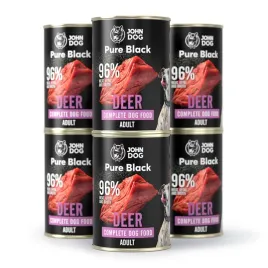 john-dog-pure-black-karma-adult-mono-jelen-6x400-g