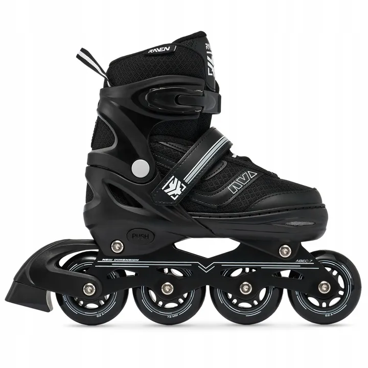 rolki-regulowane-raven-drill-black-34-37-stan-nowy