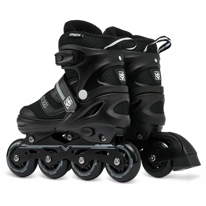 rolki-regulowane-raven-drill-black-34-37-stan-nowy