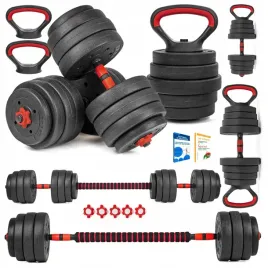 hantle-regulowane-2x20kg-sztanga-kettlebell-zestaw-hantli-6w1-gryfy