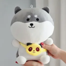 maskotka-pluszak-szary-pies-piesek-shiba-z-torebeczka-30cm