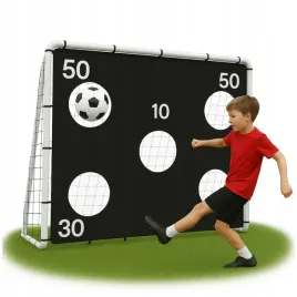 bramka-pilkarska-z-mata-celownicza-dla-dzieci-skladana-do-pilki-noznej