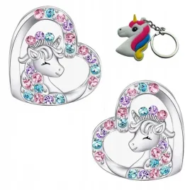 srebrne-kolczyki-jednorozce-dla-dziewczynki-sztyfty-wkretki-brelok