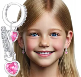 srebrne-kolczyki-dla-dziewczynki-dzieci-serca-wiszace-rozowe-srebro
