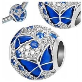 charms-zawieszka-blekitny-polyskujacy-motyl-srebrny-charms-srebro-s925