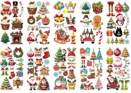 tatuaze-zmywalne-10x-swiateczne-mikolaj-boze-narodzenie-10-arkuszy